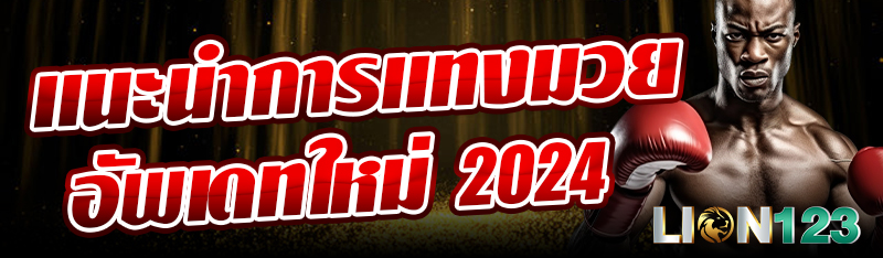 แนะนำการเเทงมวย อัพเดทใหม่ 2024