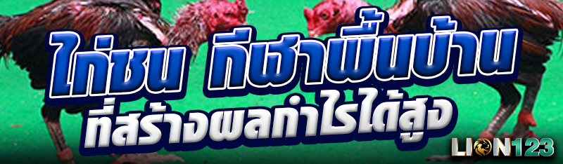 ไก่ชน กีฬาพื้นบ้าน ที่สร้างผลกำไรได้สูง